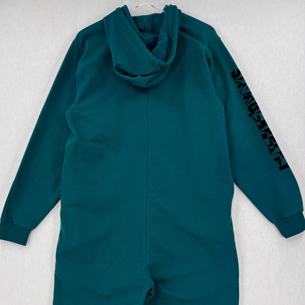 SAVAGE X FENTY Forever Savage Showgirl Hooded One Piece Womens M Hunter Green - Picture 9 of 16
